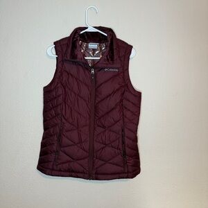 Columbia Women's Burgundy Puffer Vest